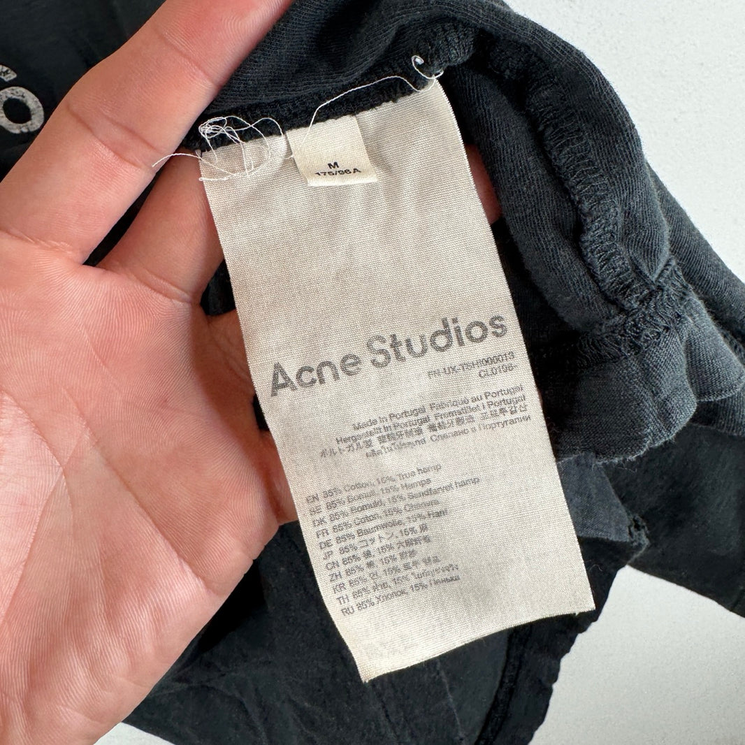 Acne Studios Cut-Off Stockholm Distressed T-Shirt