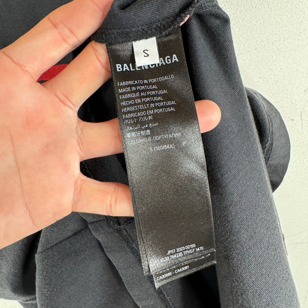 Balenciaga Embroidered 3B Logo T-Shirt