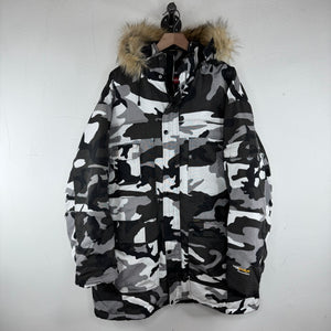 Supreme Fur Hood Snow Camo Parka