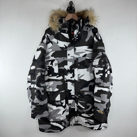 Supreme Fur Hood Snow Camo Parka