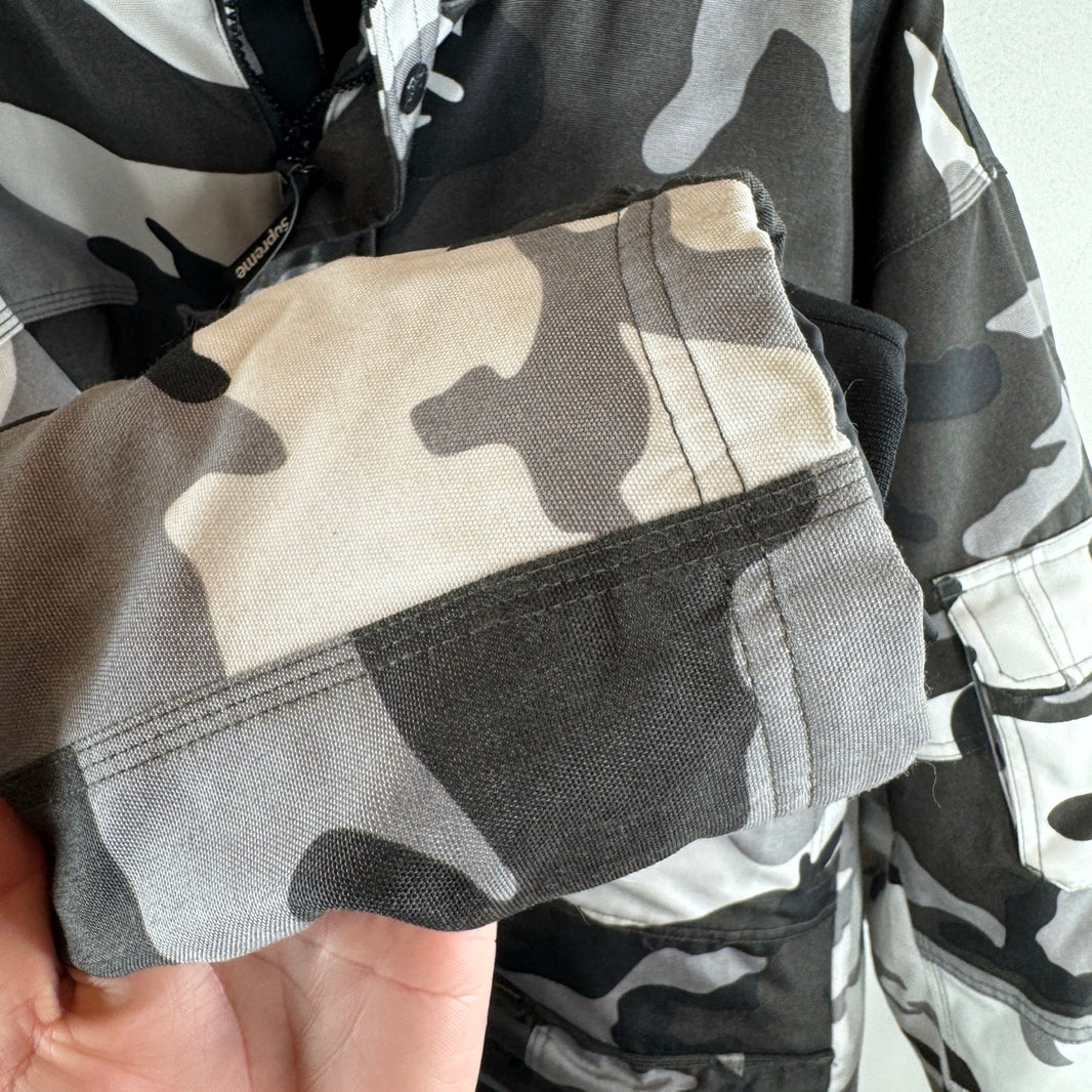 Supreme Fur Hood Snow Camo Parka