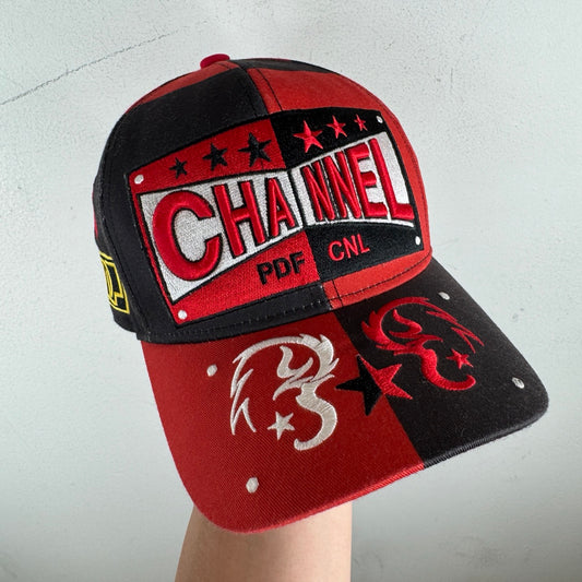 PDF Channel Red/Black Multi Logo Hat