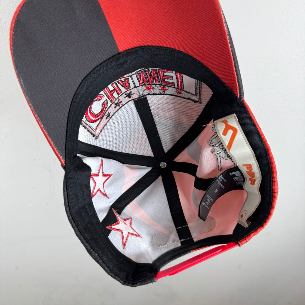 PDF Channel Red/Black Multi Logo Hat