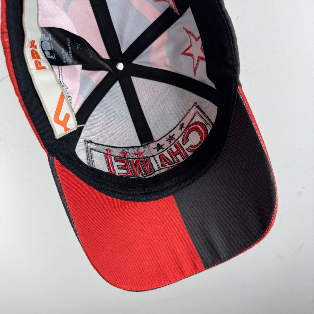 PDF Channel Red/Black Multi Logo Hat
