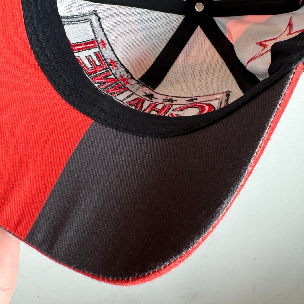 PDF Channel Red/Black Multi Logo Hat