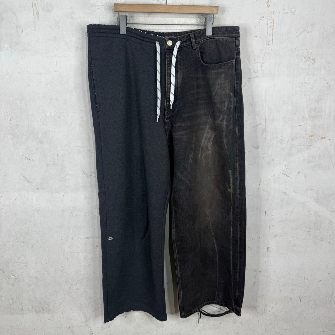 Balenciaga 50/50 Sweatpant Denim
