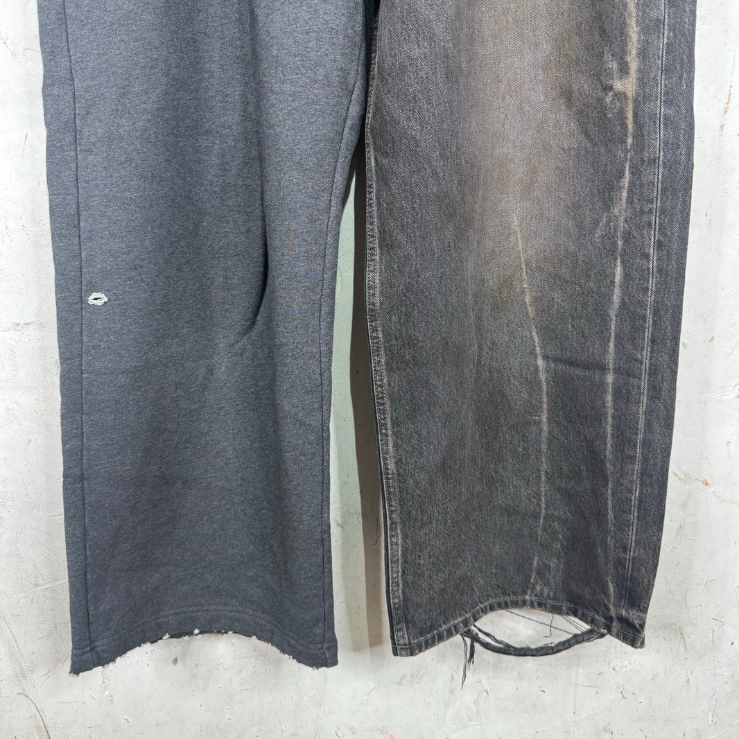 Balenciaga 50/50 Sweatpant Denim