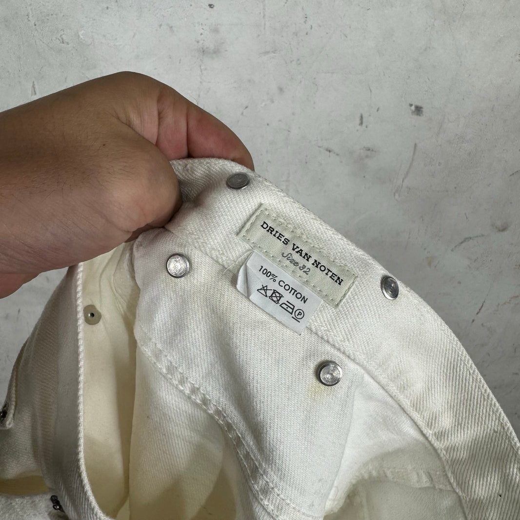 Dries Van Noten White Jeans