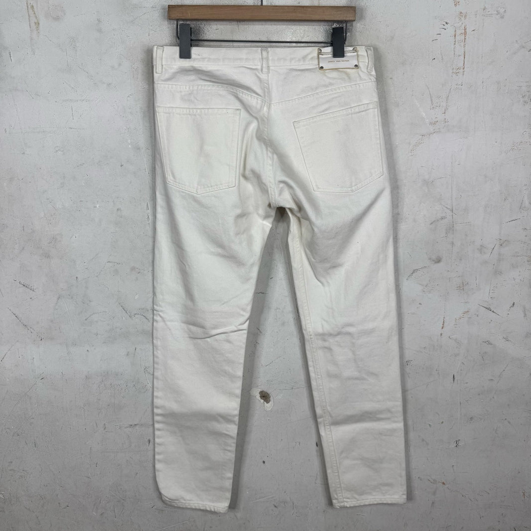 Dries Van Noten White Jeans