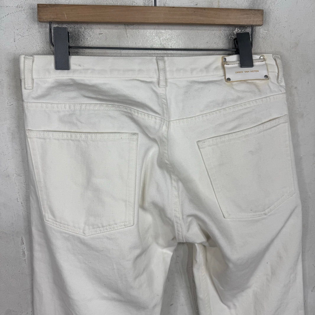 Dries Van Noten White Jeans