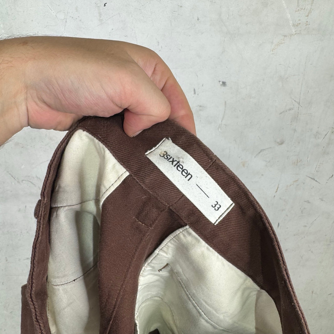 3sixteen  Brown Cotton Work Pants
