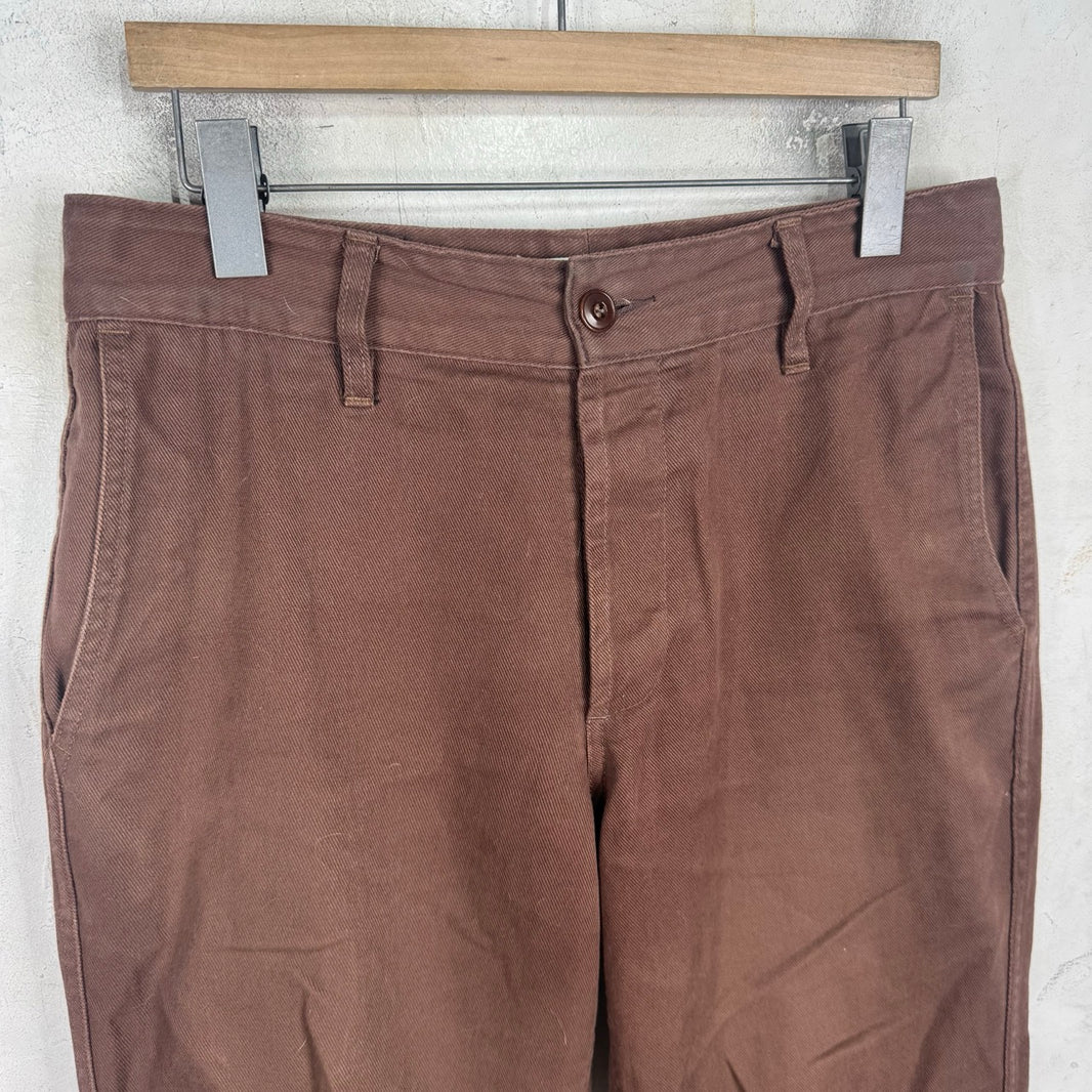 3sixteen  Brown Cotton Work Pants