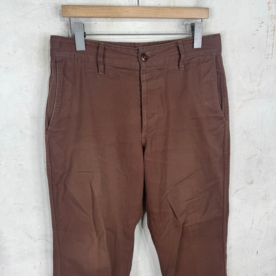 3sixteen  Brown Cotton Work Pants
