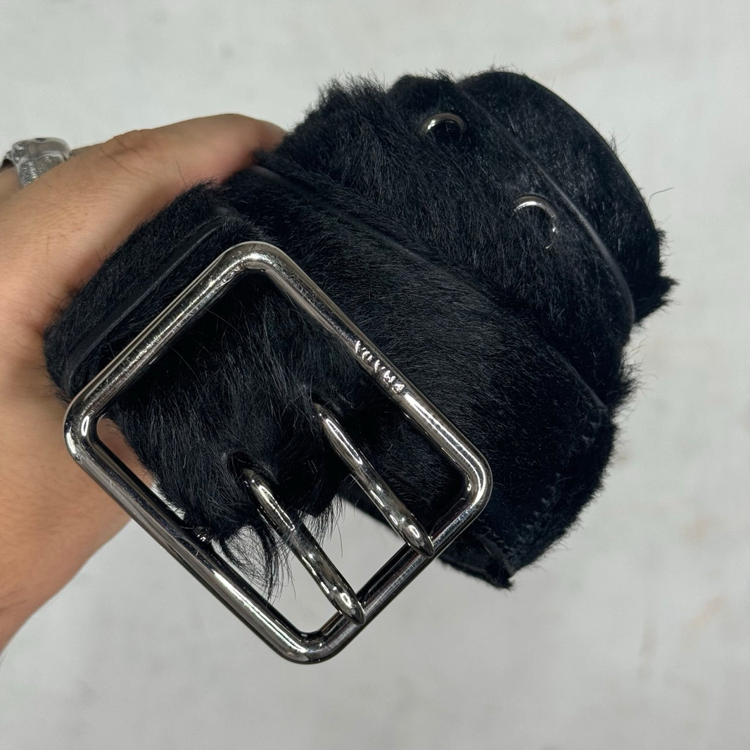 Prada Ponyhair Roller Belt