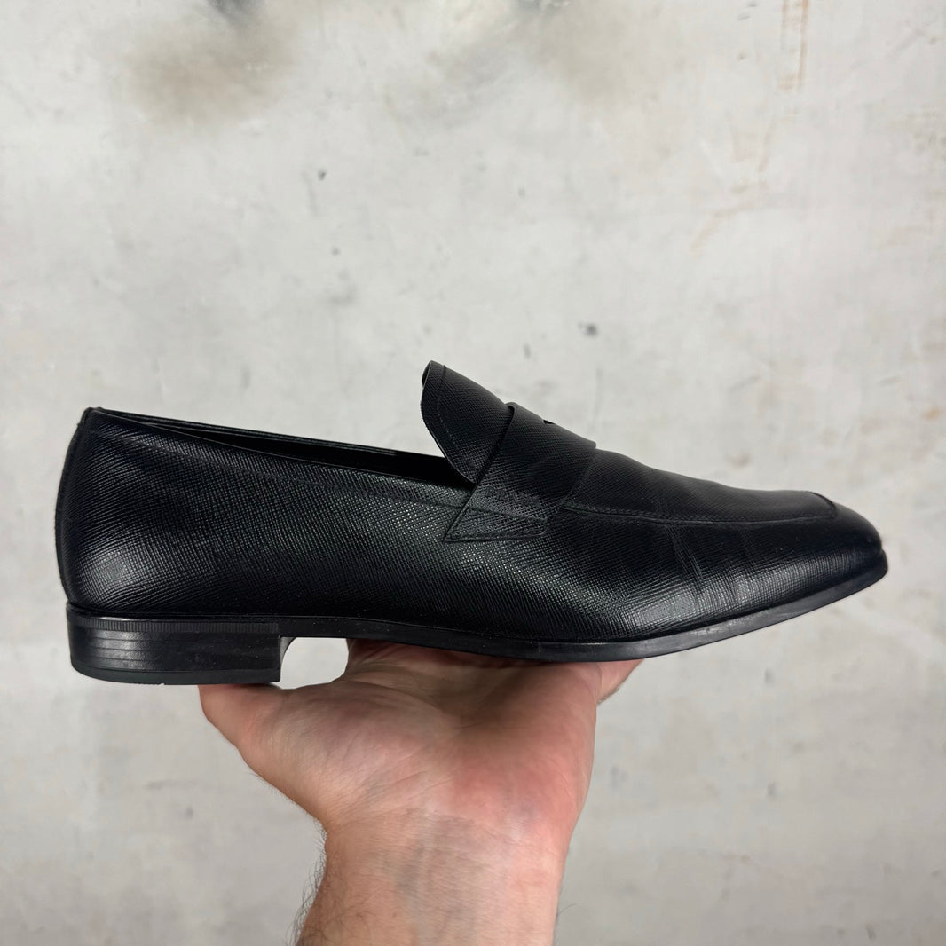 Prada Saffiano Leather Loafers