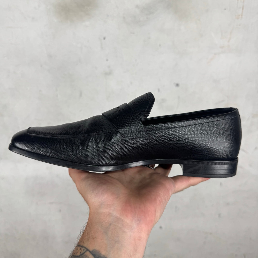 Prada Saffiano Leather Loafers