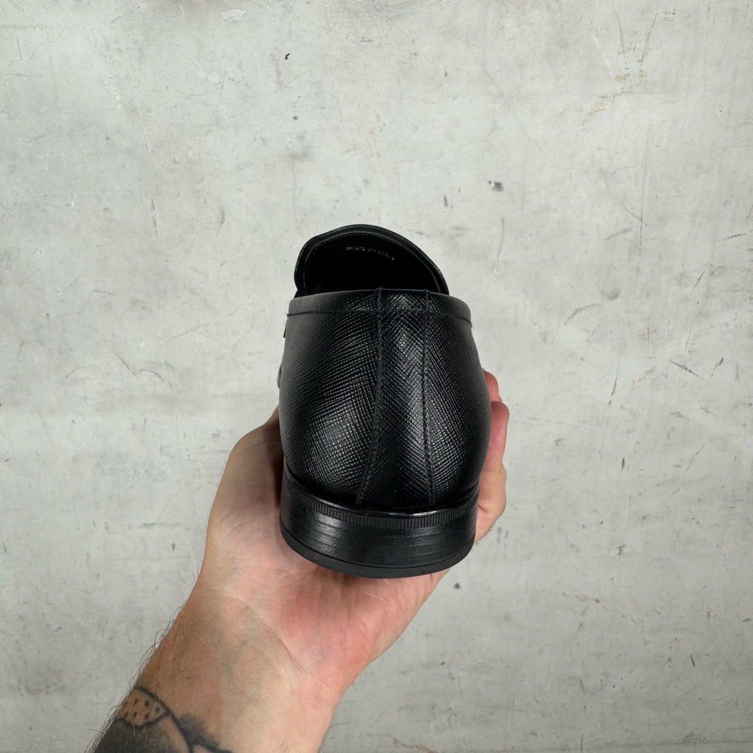 Prada Saffiano Leather Loafers