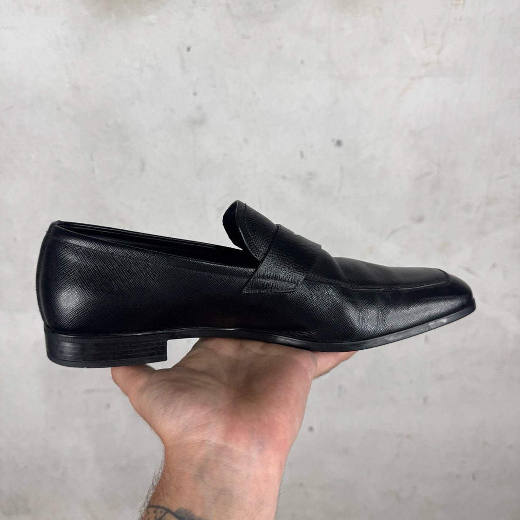 Prada Saffiano Leather Loafers