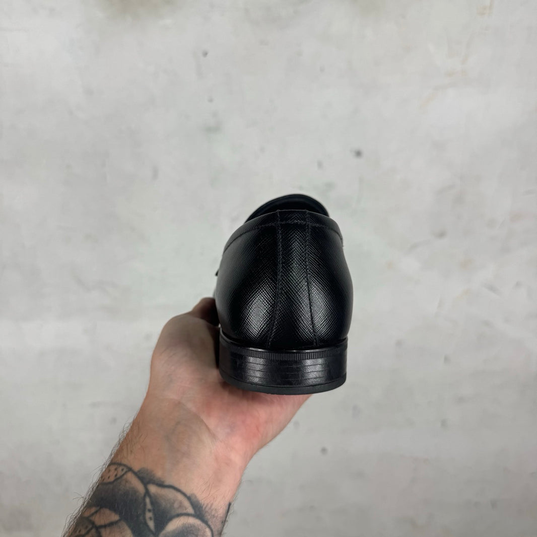 Prada Saffiano Leather Loafers