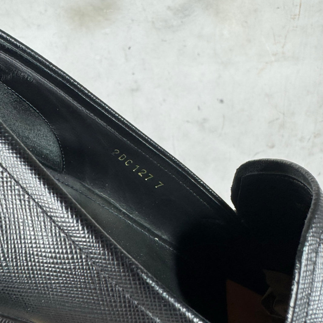Prada Saffiano Leather Loafers