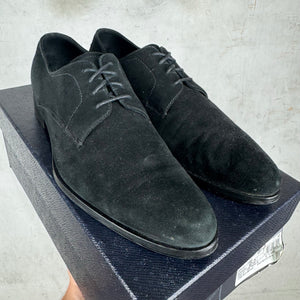 Prada Suede Point Toe Derby