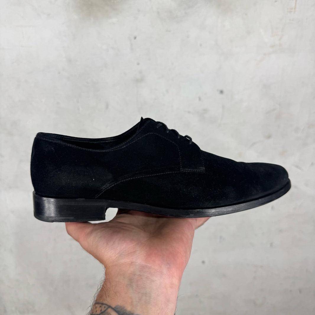 Prada Suede Point Toe Derby