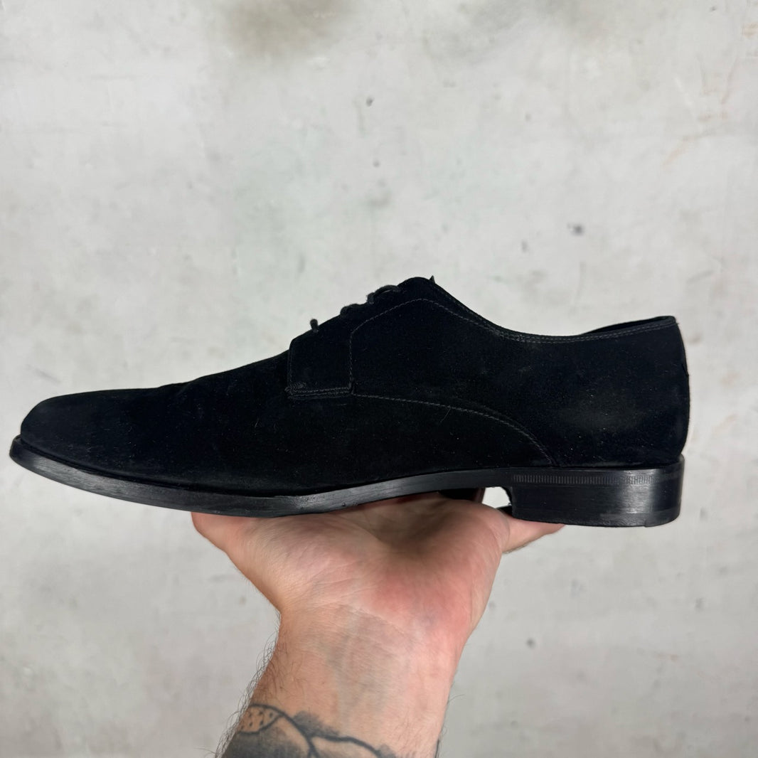 Prada Suede Point Toe Derby