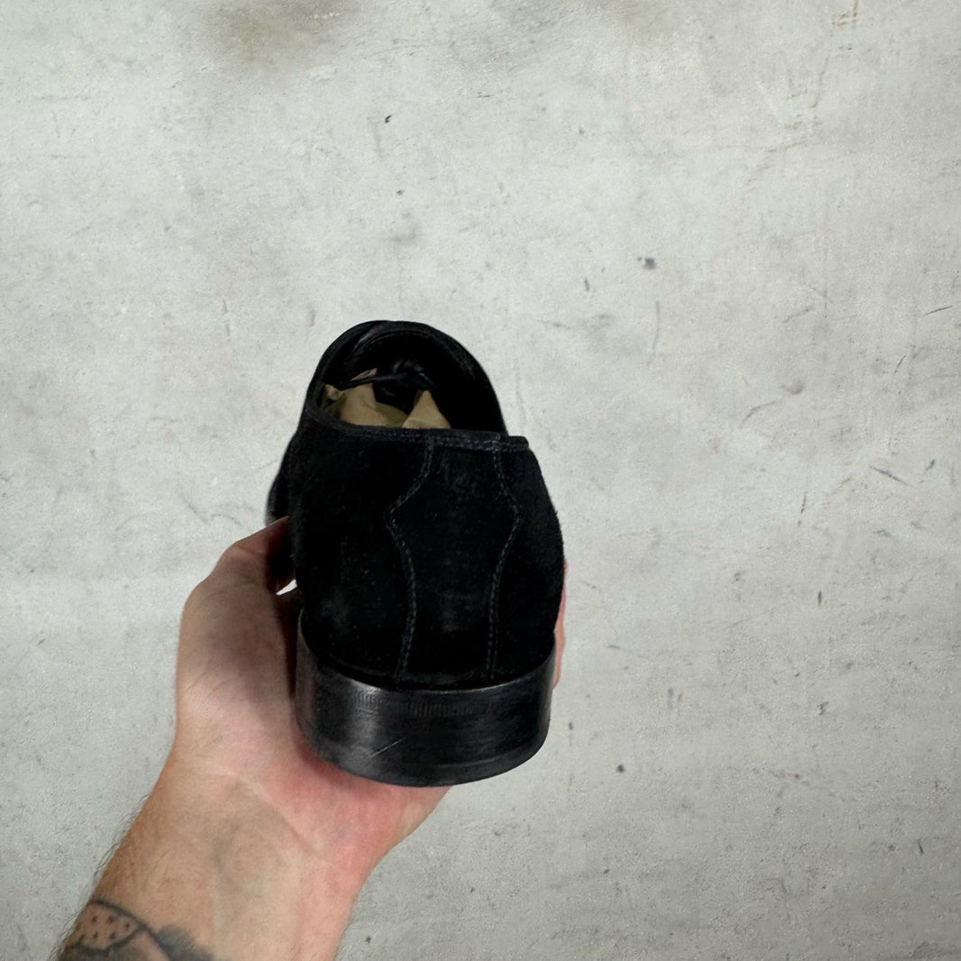 Prada Suede Point Toe Derby