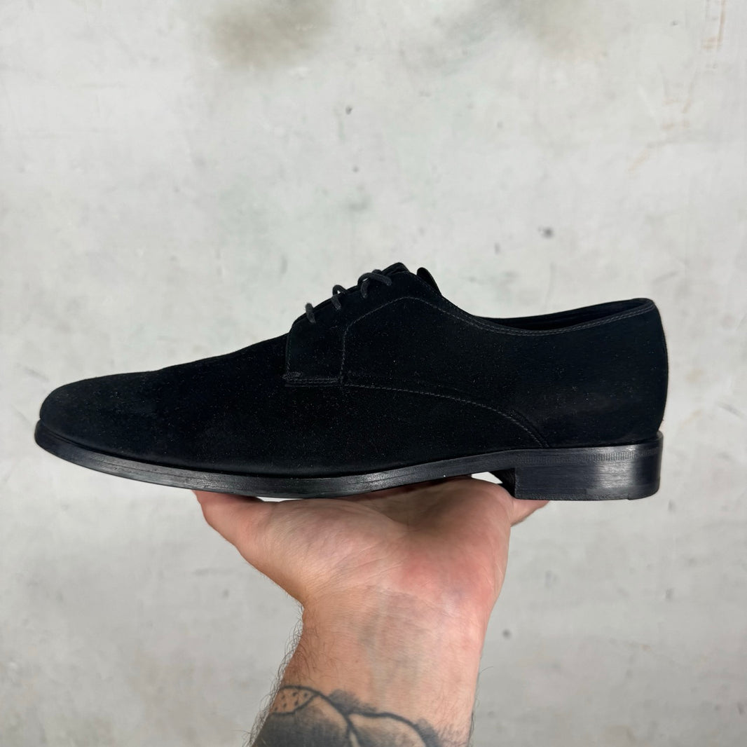 Prada Suede Point Toe Derby