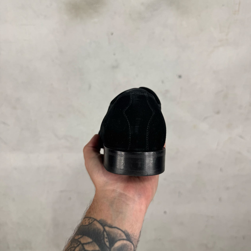 Prada Suede Point Toe Derby