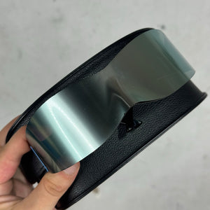 Balenciaga Runway Silver Panther Mask Sunglasses