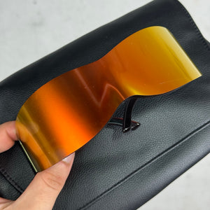 Balenciaga Runway Orange Panther Mask Sunglasses