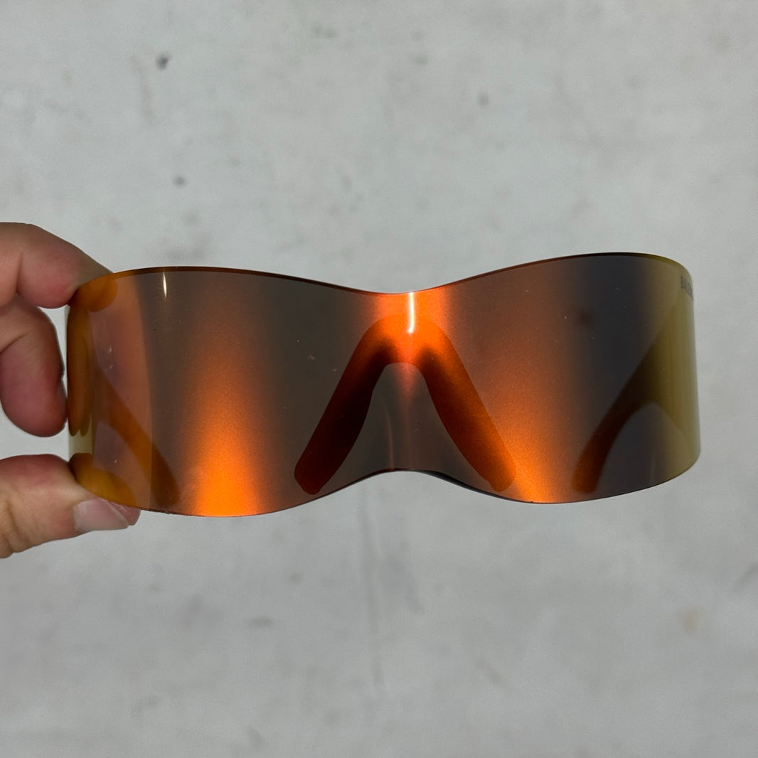 Balenciaga Runway Orange Panther Mask Sunglasses