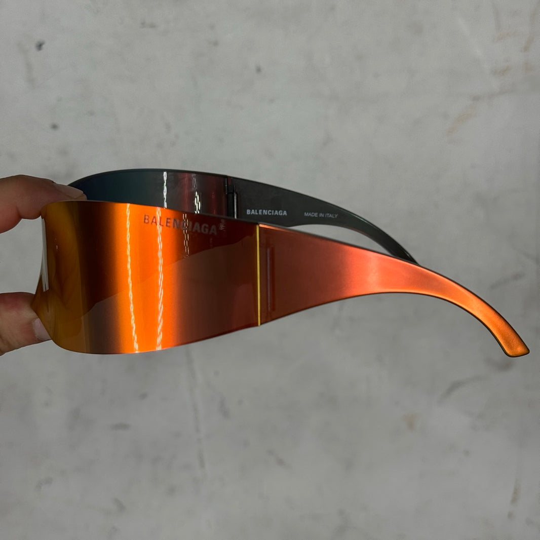 Balenciaga Runway Orange Panther Mask Sunglasses