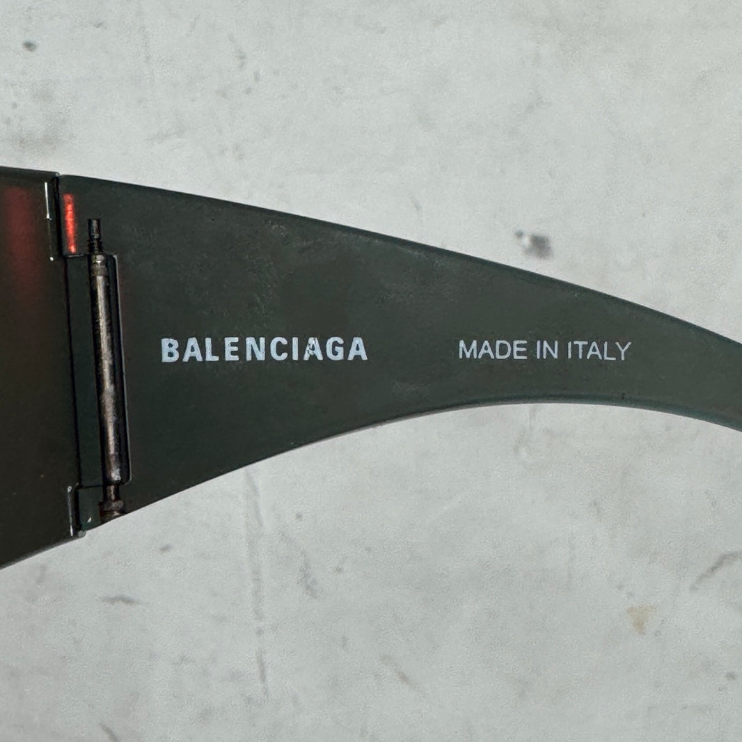 Balenciaga Runway Orange Panther Mask Sunglasses