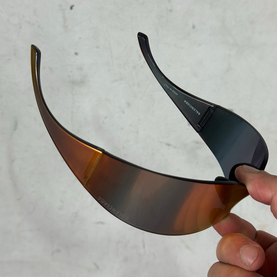 Balenciaga Runway Orange Panther Mask Sunglasses