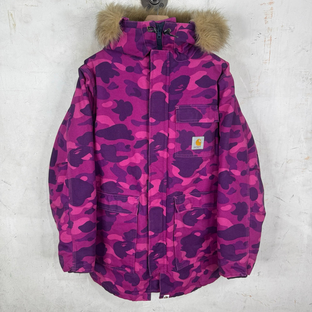 Bape x Carhartt N3-B Fur Hooded Jacket