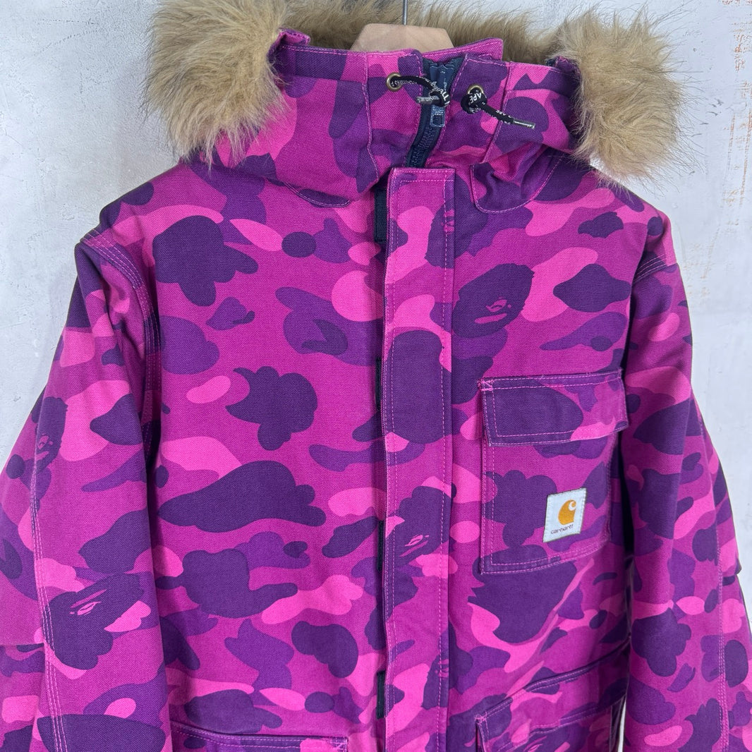 Bape x Carhartt N3-B Fur Hooded Jacket