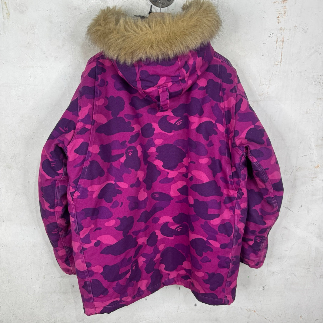 Bape x Carhartt N3-B Fur Hooded Jacket