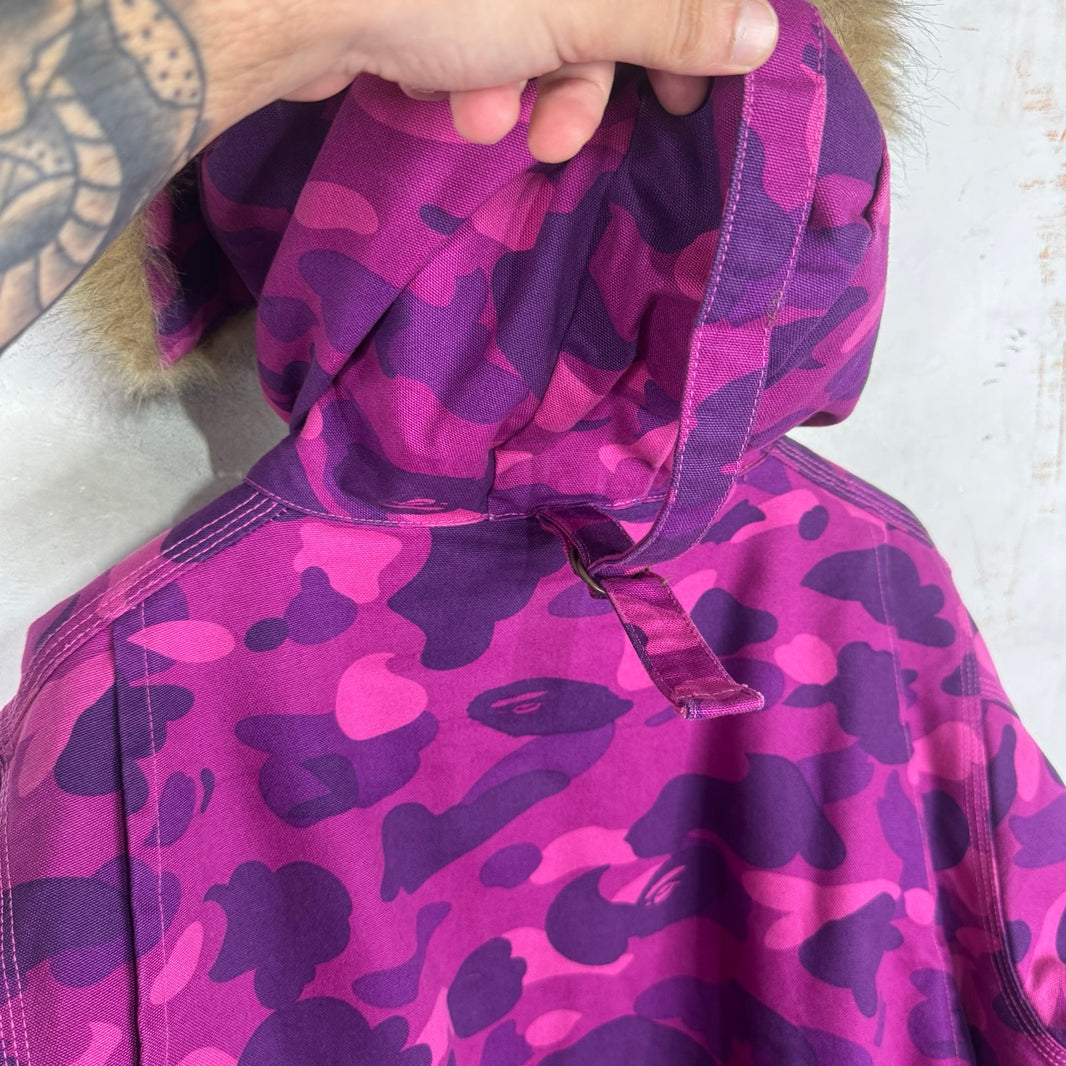 Bape x Carhartt N3-B Fur Hooded Jacket