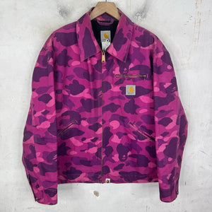 Bape x Carhartt Purple Detroit Jacket