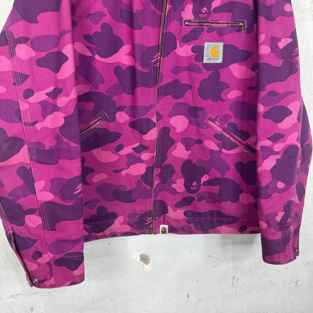 Bape x Carhartt Purple Detroit Jacket