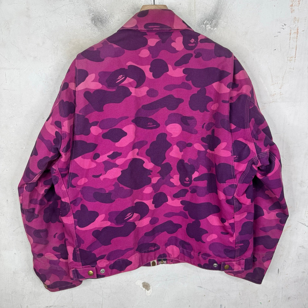 Bape x Carhartt Purple Detroit Jacket
