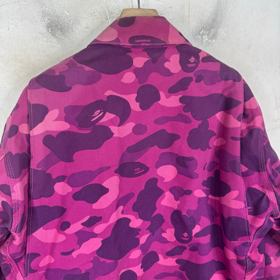 Bape x Carhartt Purple Detroit Jacket