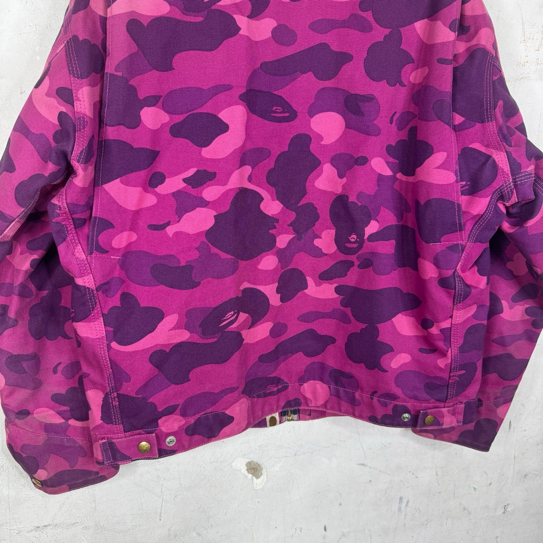 Bape x Carhartt Purple Detroit Jacket