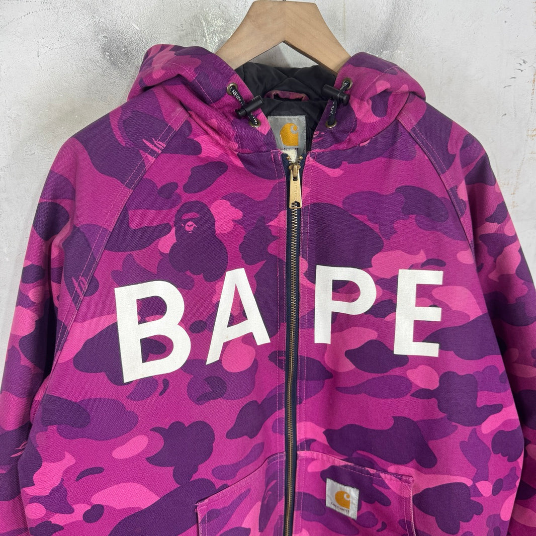 Bape x Carhartt Purple Padded Work Jacket