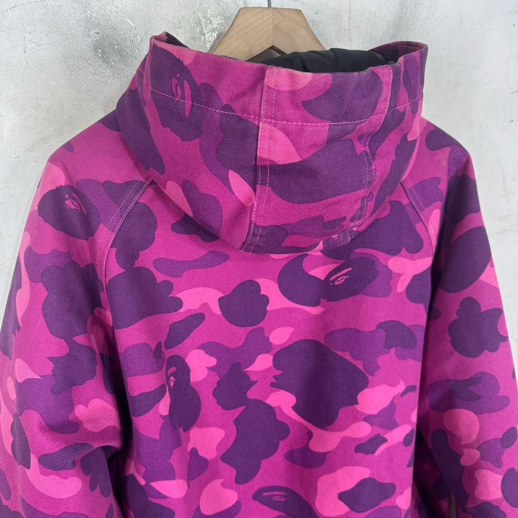 Bape x Carhartt Purple Padded Work Jacket