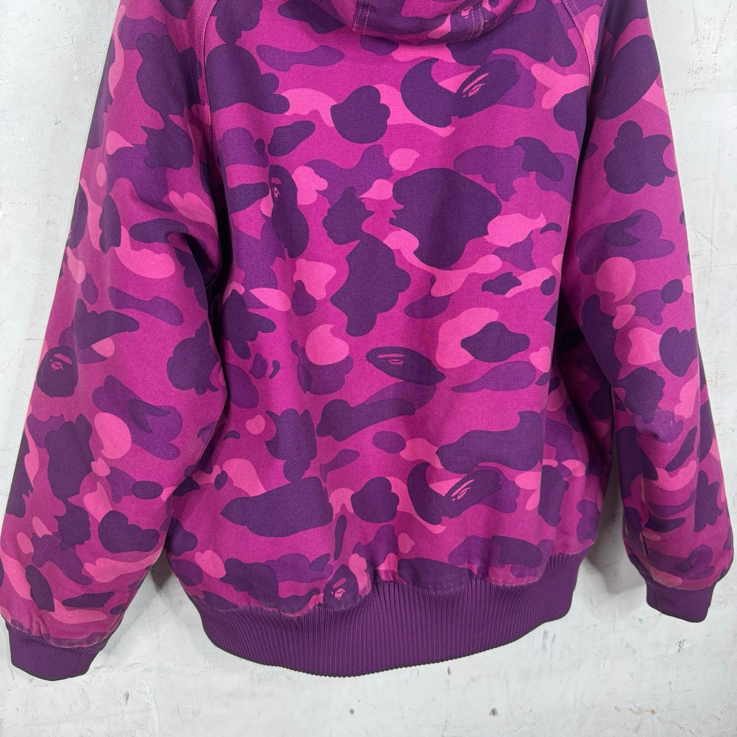 Bape x Carhartt Purple Padded Work Jacket