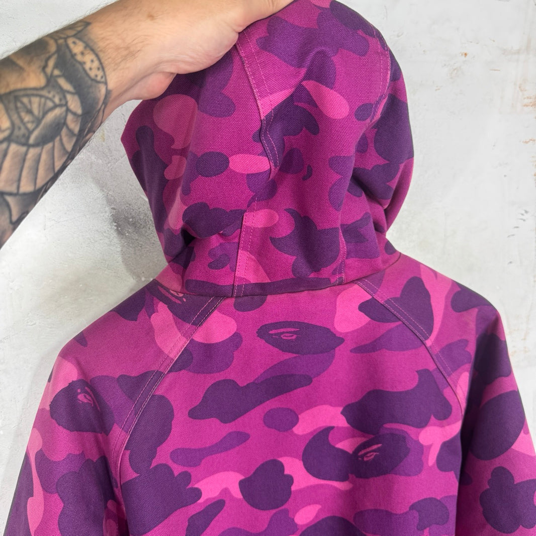 Bape x Carhartt Purple Padded Work Jacket