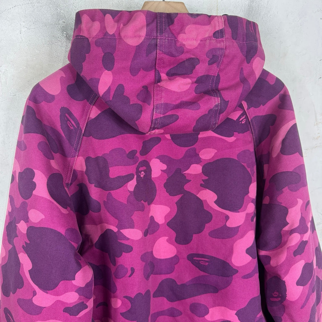 Bape x Carhartt Purple Camo Work Jacket